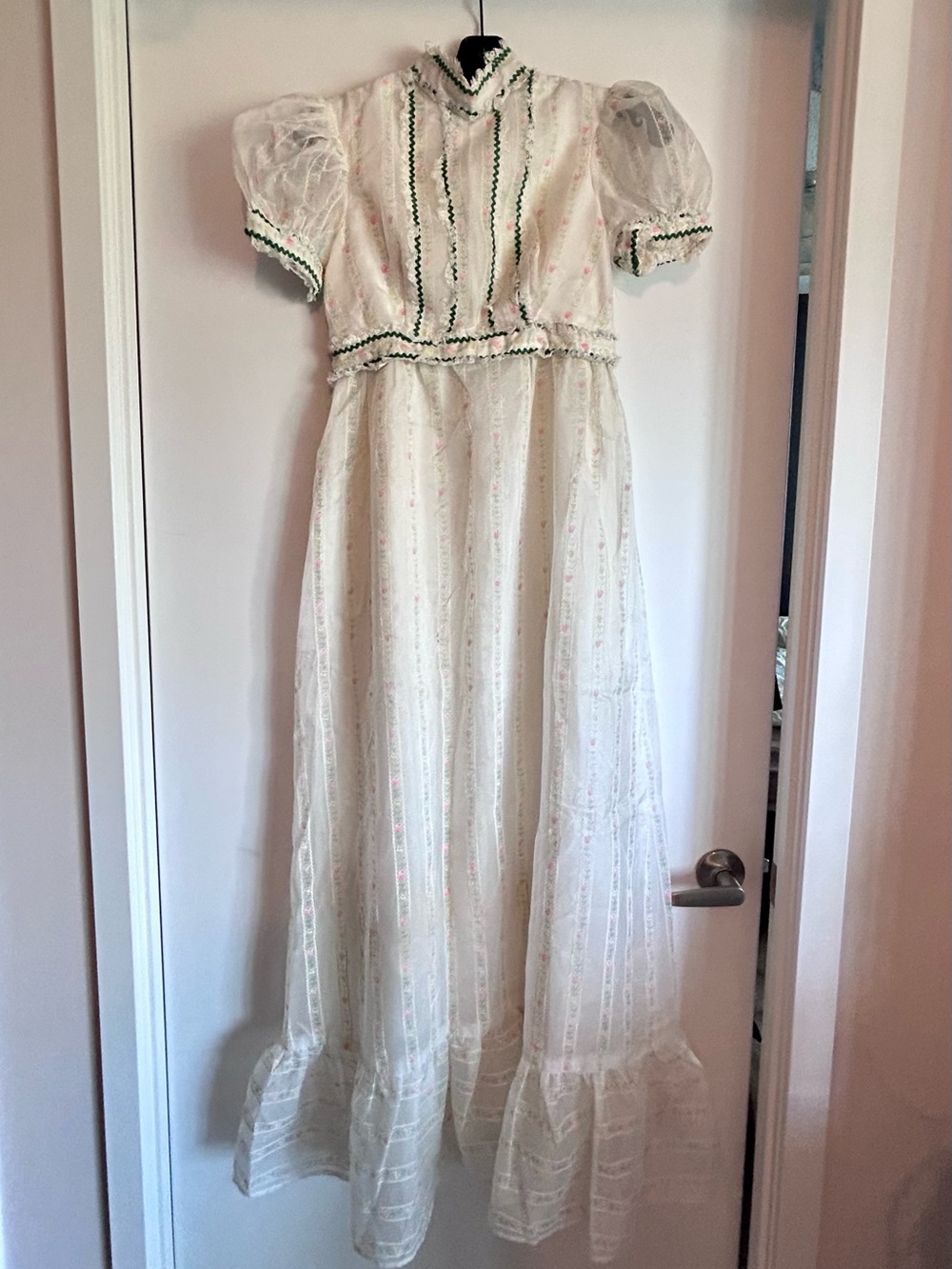 ✨ BEAUTIFUL VINTAGE 1970s HANDMADE PRAIRIE MAXI DRESS ✨